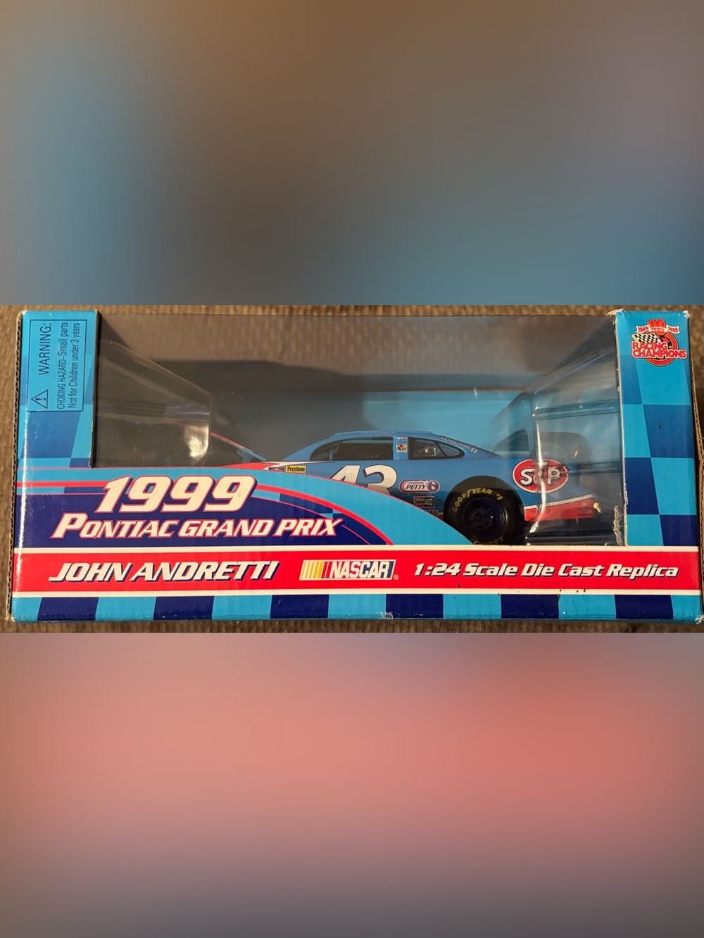 NWT Racing Champions 1999 Pontiac Grand Prix John Andretti #43 Die Cast Replica